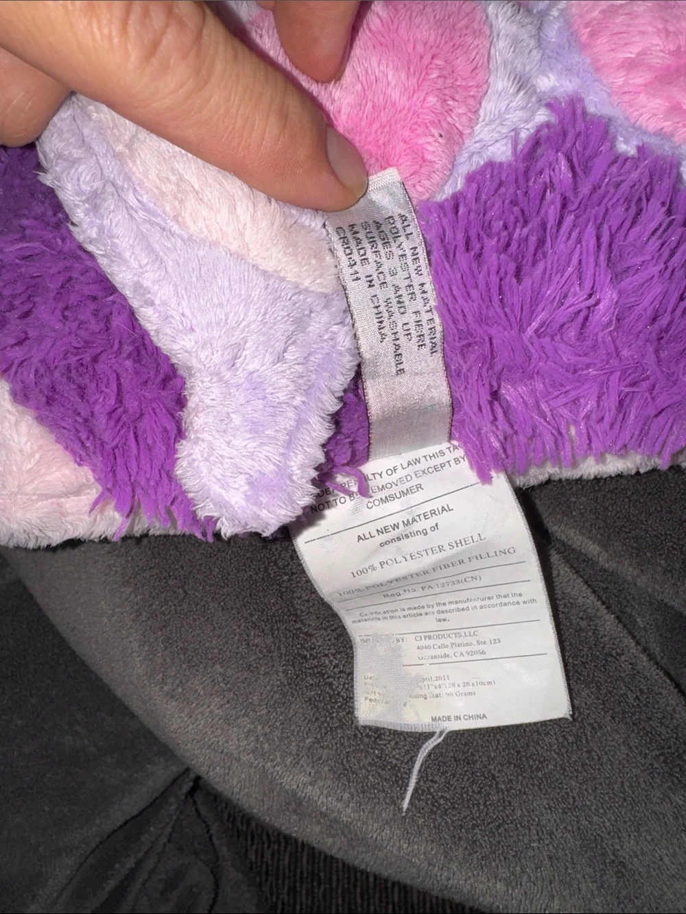 Kids Pillow Pets Purple & Pink Butterfly Plush Pillow! Perfect for camping!